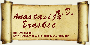 Anastasija Draškić vizit kartica